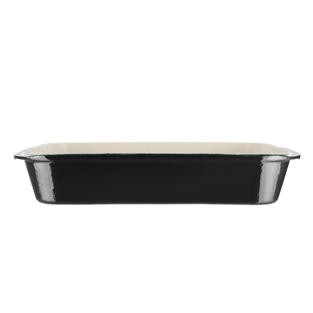 U572 Vogue Black Cast Iron Roasting Dish Large U572