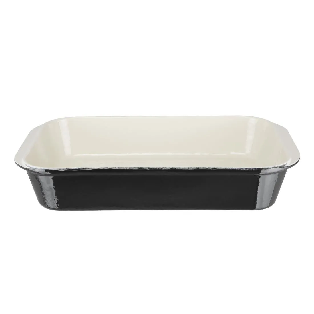 U572 Vogue Black Cast Iron Roasting Dish Large U572