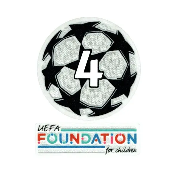 UEFA 2021-24 Ajax Champion League YOUTH Patch Set (Foundation Patch Included)