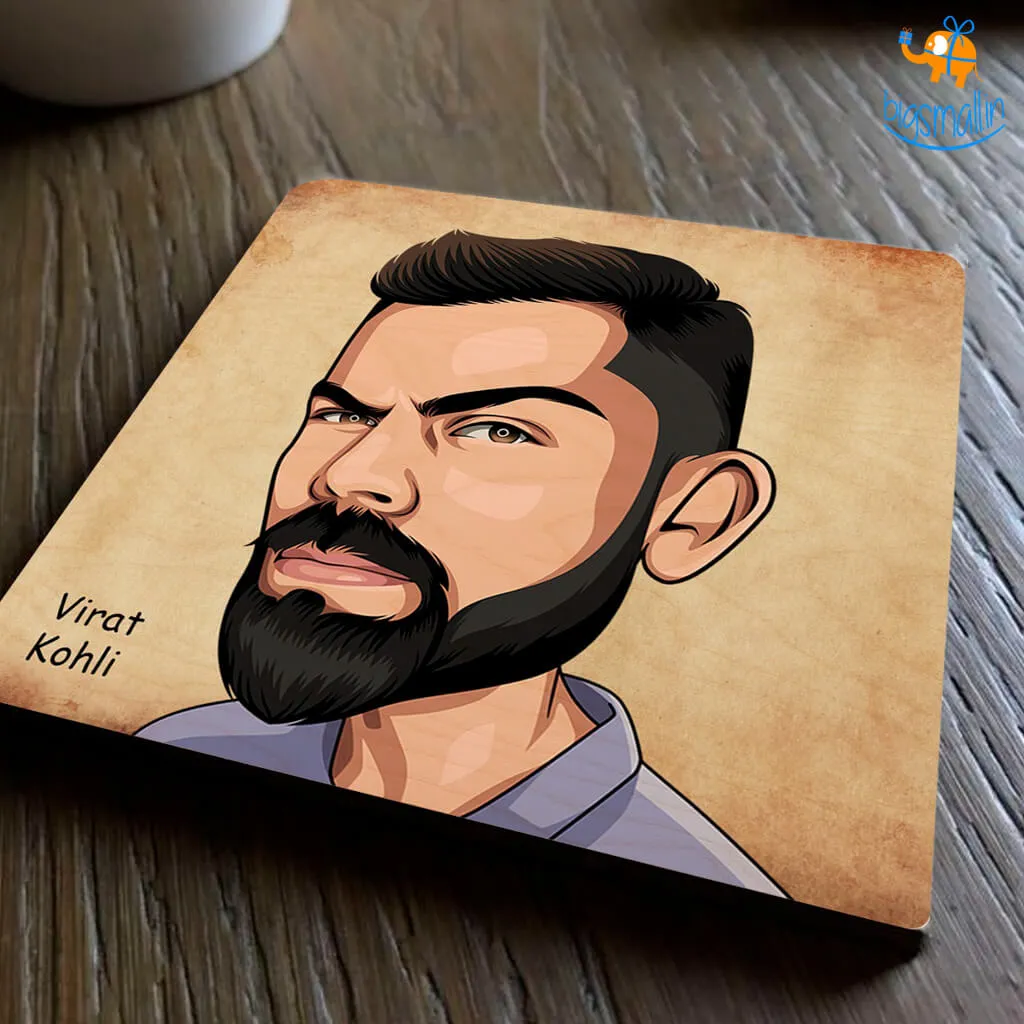 Virat Kohli Wooden Coasters