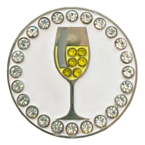 White Wine Golf Ball Marker Only