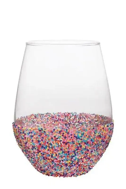 Wine Glass - Sprinkle Dip