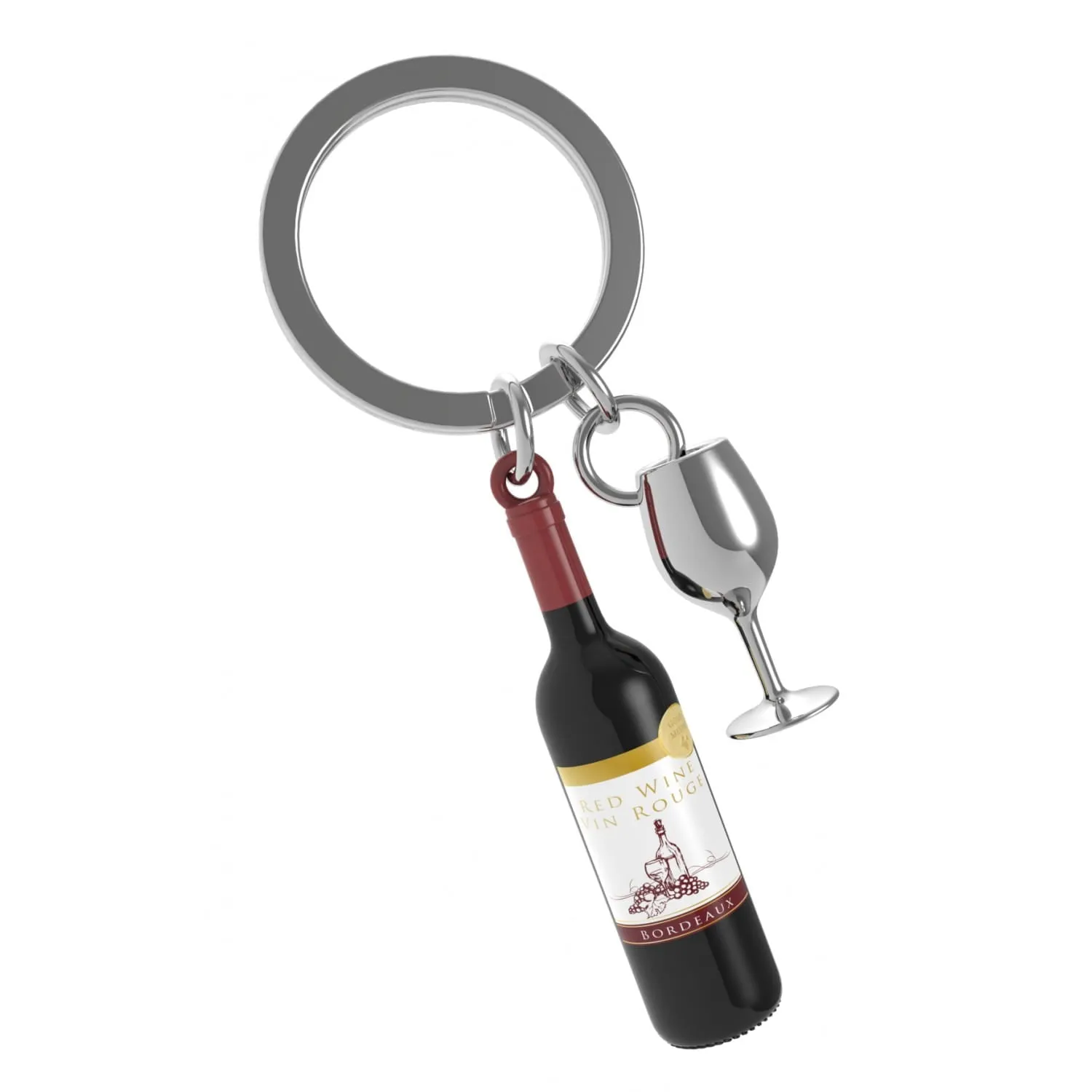 Wine Lover Keyring