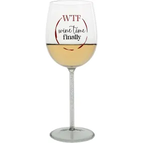 Wine Time Finally Gift Boxed 17 oz Wine Glass