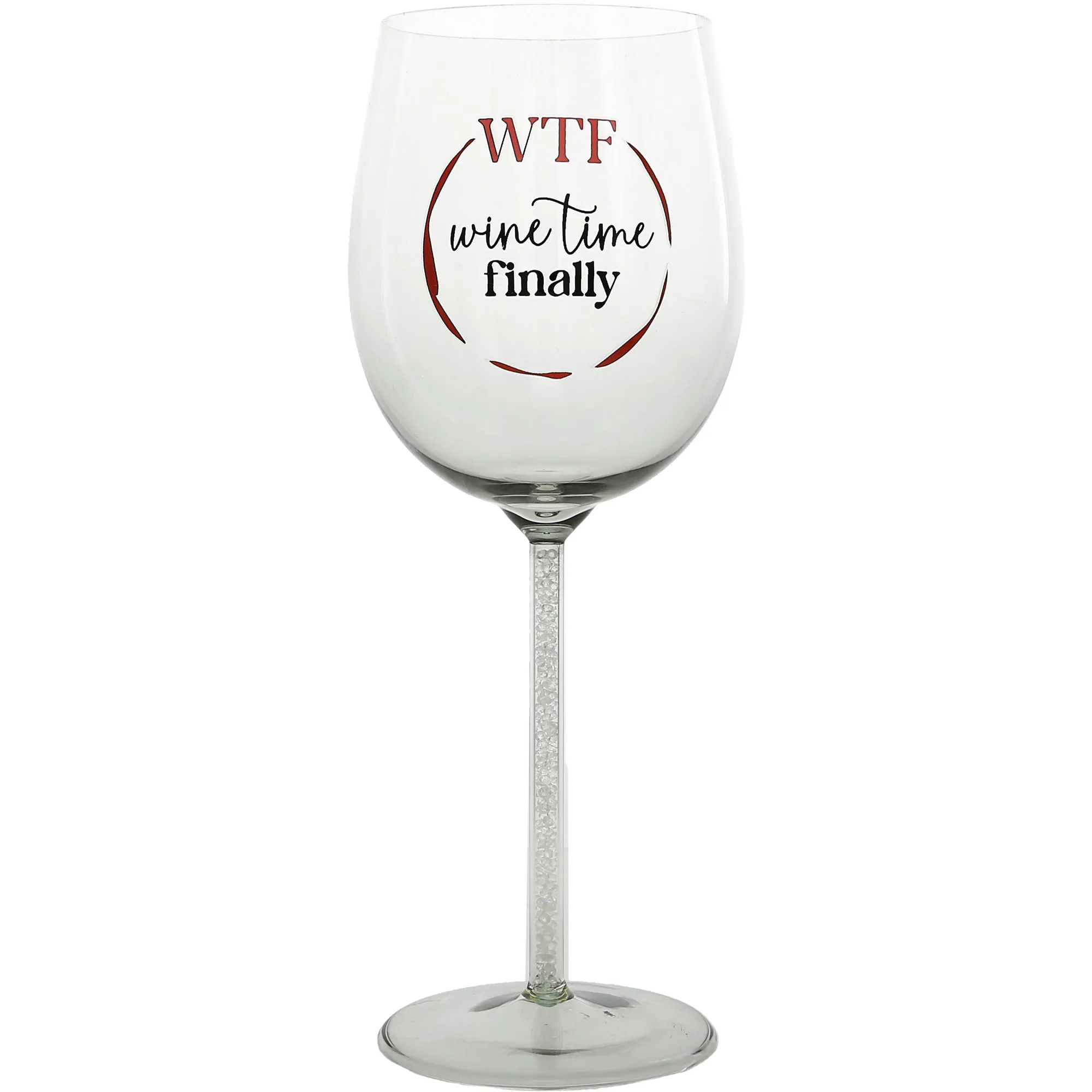 Wine Time Finally Gift Boxed 17 oz Wine Glass