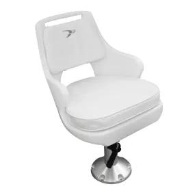 Wise 8WD015-710 Standard Pilot Chair & Cushions w/ 15" Fixed Pedestal & Seat Slide Mount