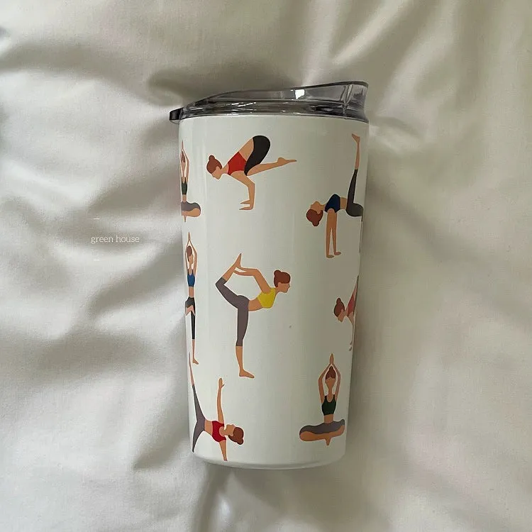 Yoga Girls Portable Stainless Steel Sports Water Cup