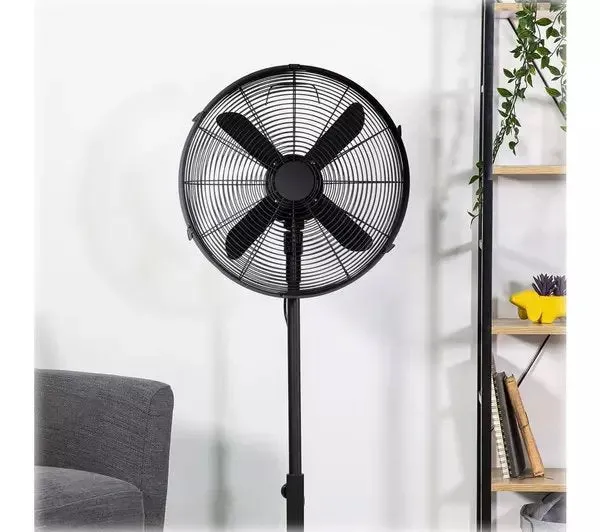 ZANUSSI ZNMPF1601MB 16" Pedestal Fan - Matt Black